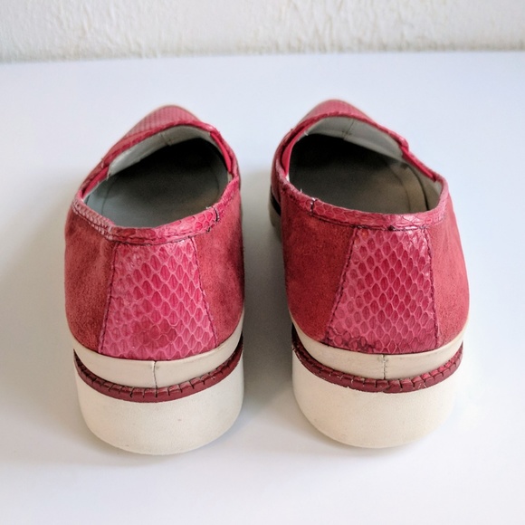 Donald J. Pliner Beliz Suede & Snakeskin Sneaker - Picture 4 of 8